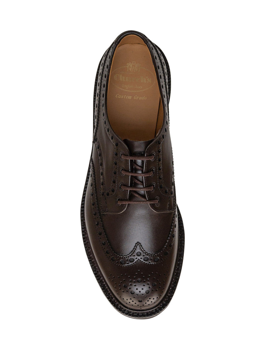 Brown Leather Lace Up Shoes 4
