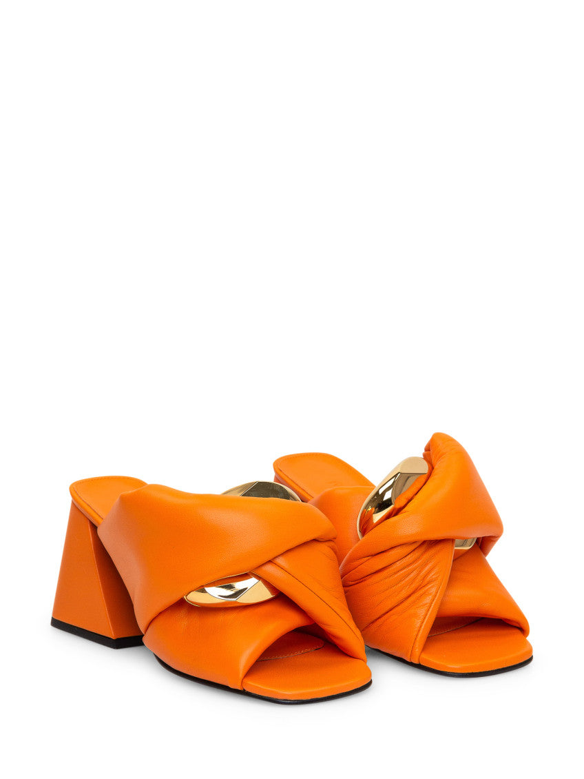 Orange Solid Twisted Heels 2