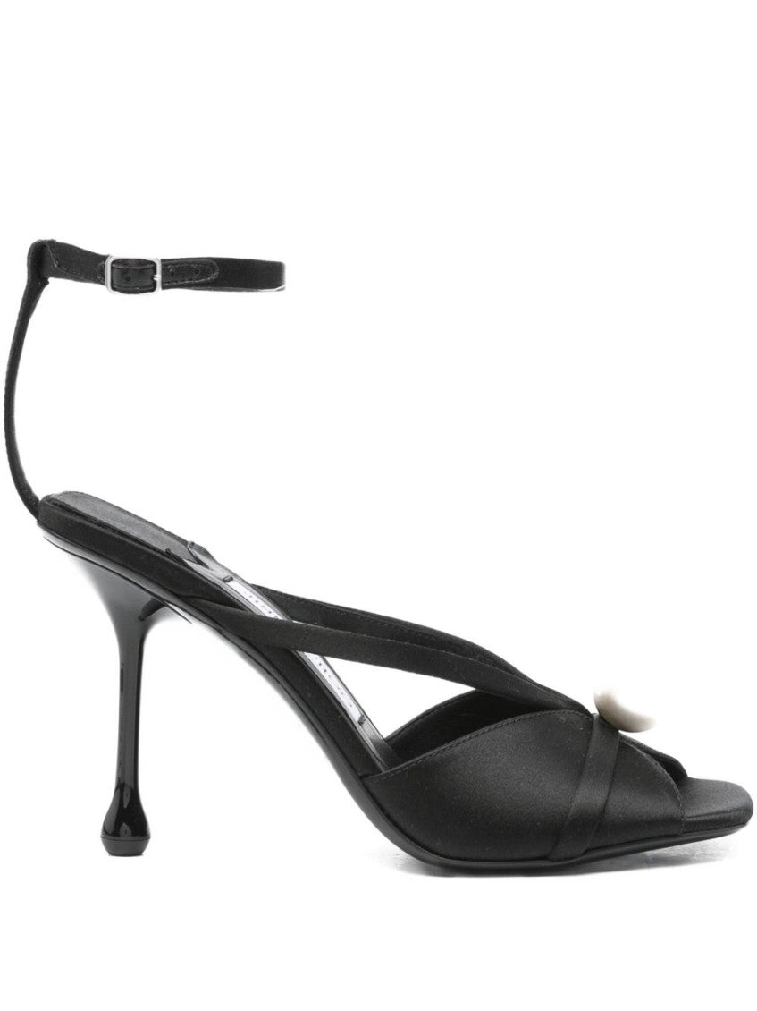 Black Open Toe Heels 1