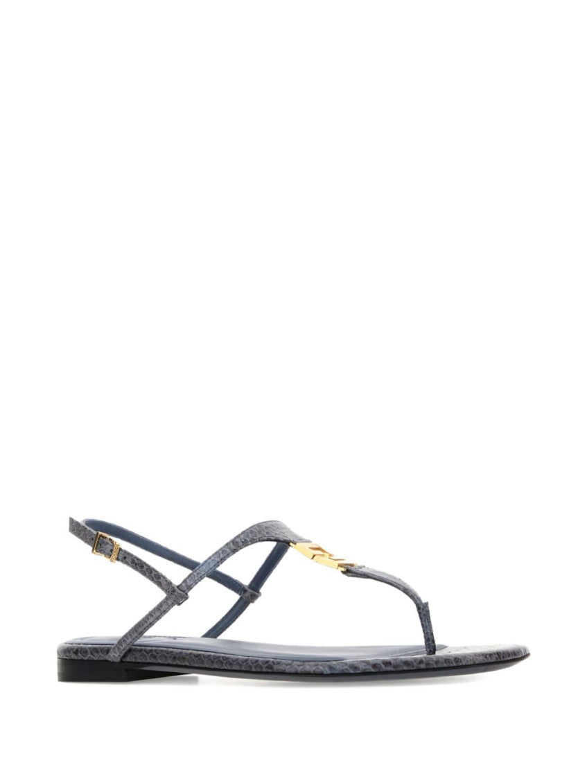 Blue Leather Sandals 2