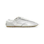 Silver Low-Top Sneakers 1