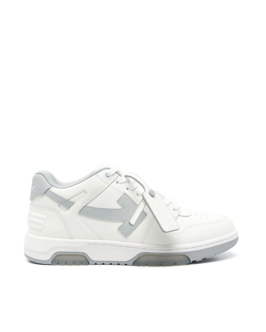 White Color Block Sneakers 1