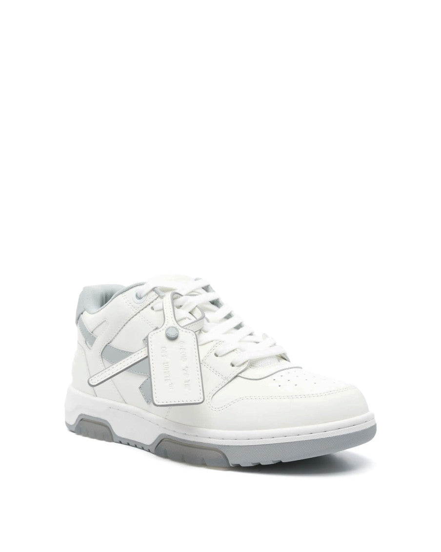 White Color Block Sneakers 2