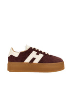 Dark Brown Color Block Sneakers 1