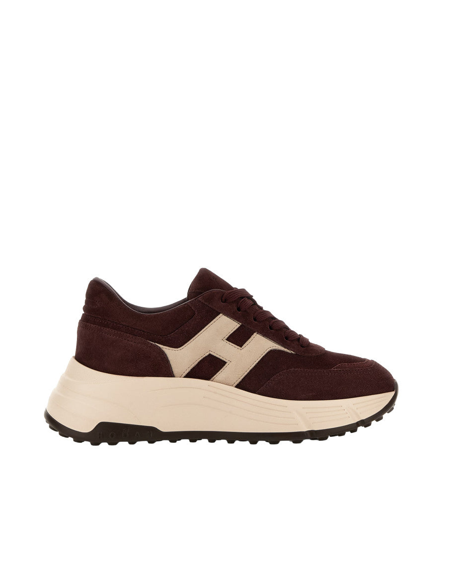 Marron Color Block Sneakers 1