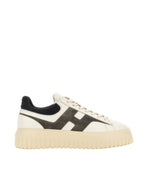 White Color Block Collection Sneakers 1