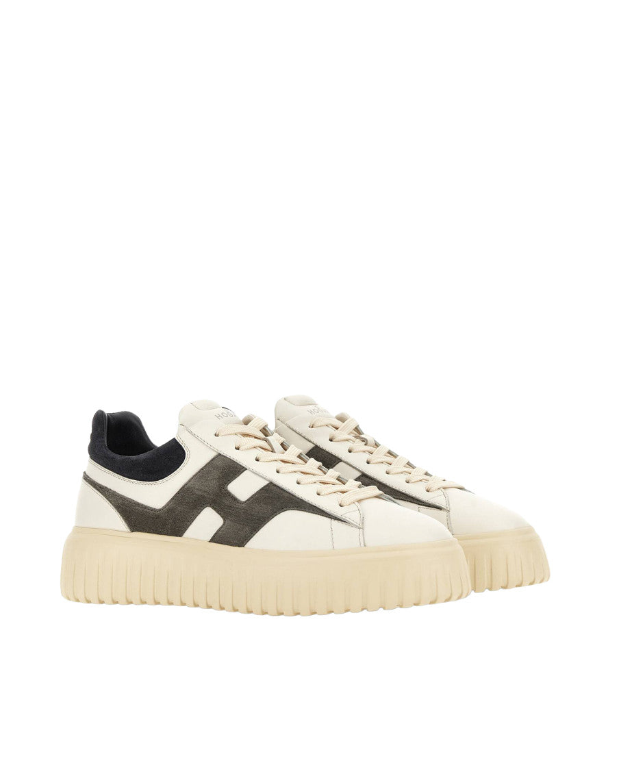 White Color Block Collection Sneakers 2