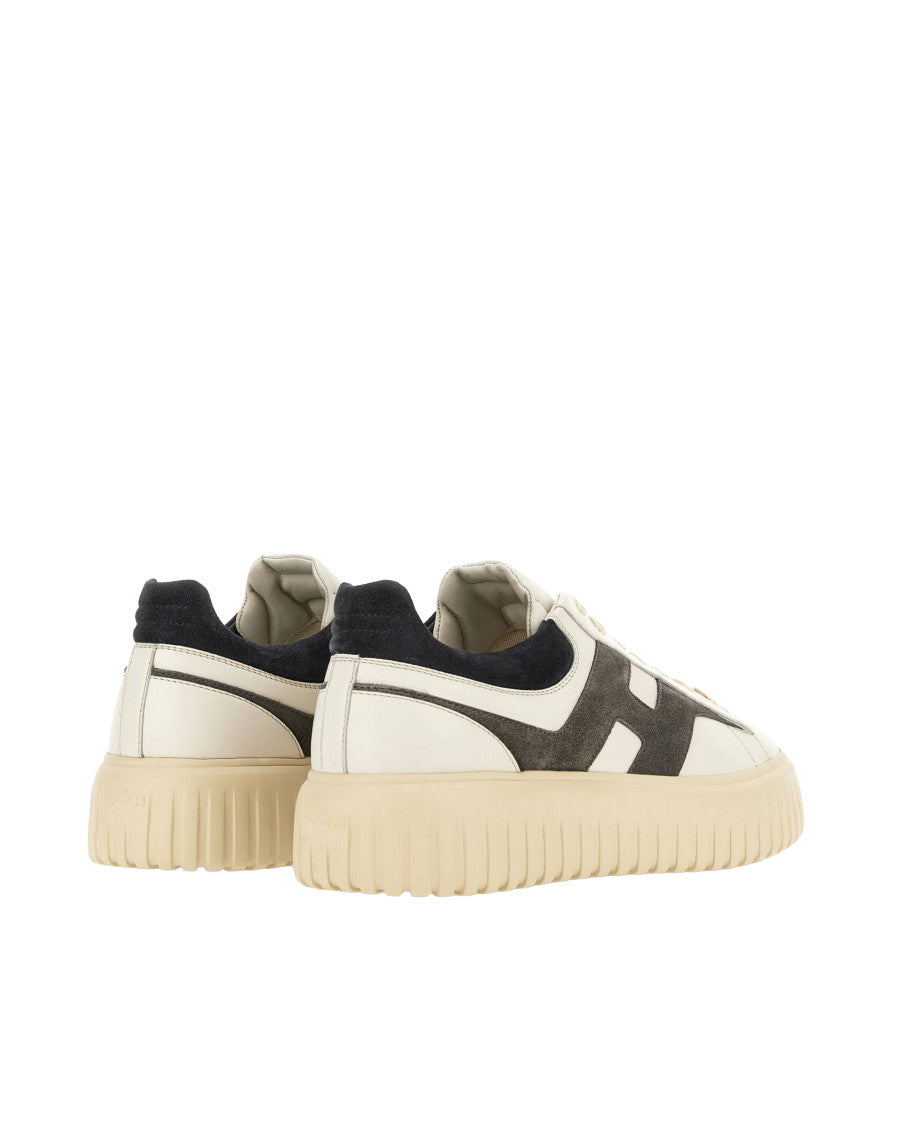 White Color Block Collection Sneakers 3