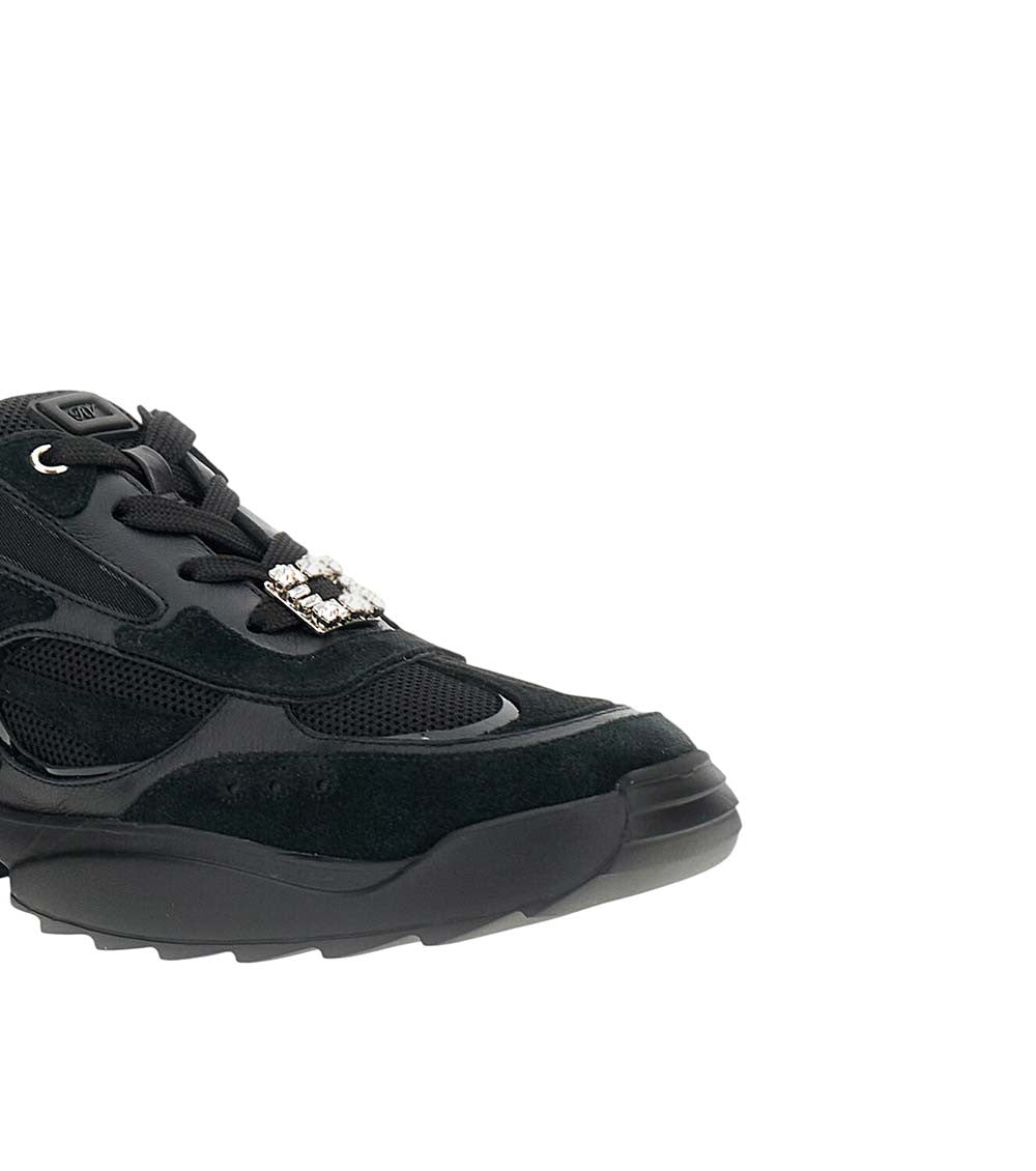 Black Round Toe Sneakers 2