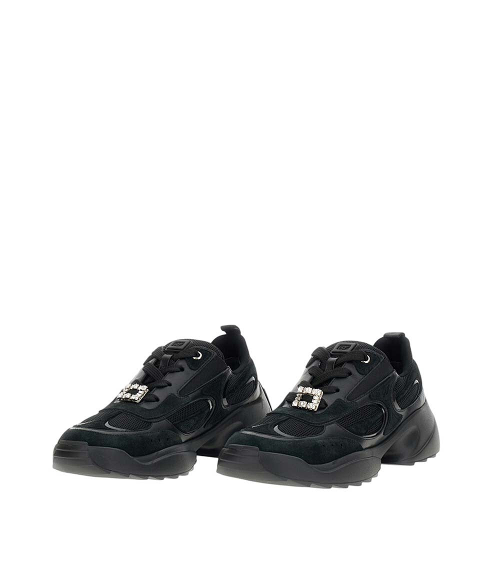 Black Round Toe Sneakers 3