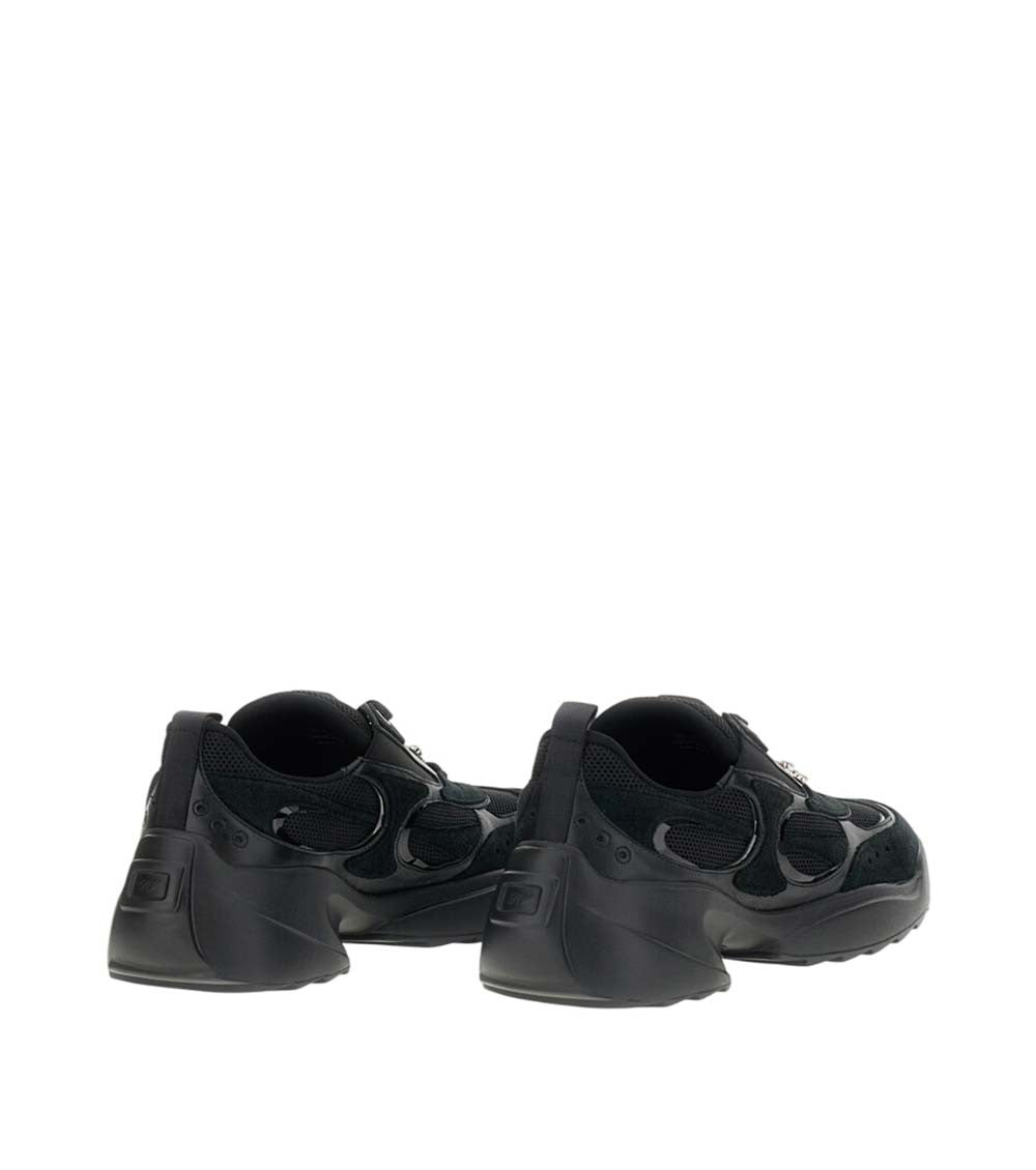 Black Round Toe Sneakers 4