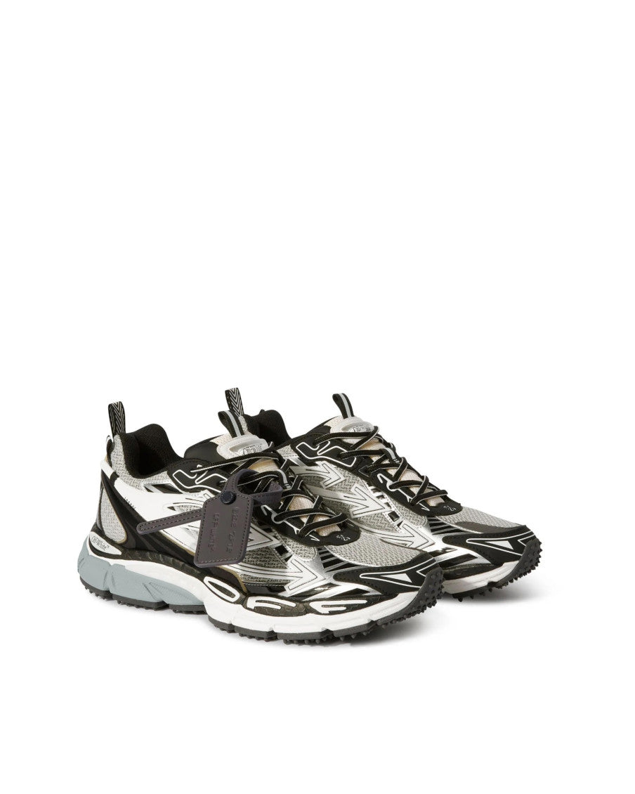 BlackWhite Color Block Sneakers 2