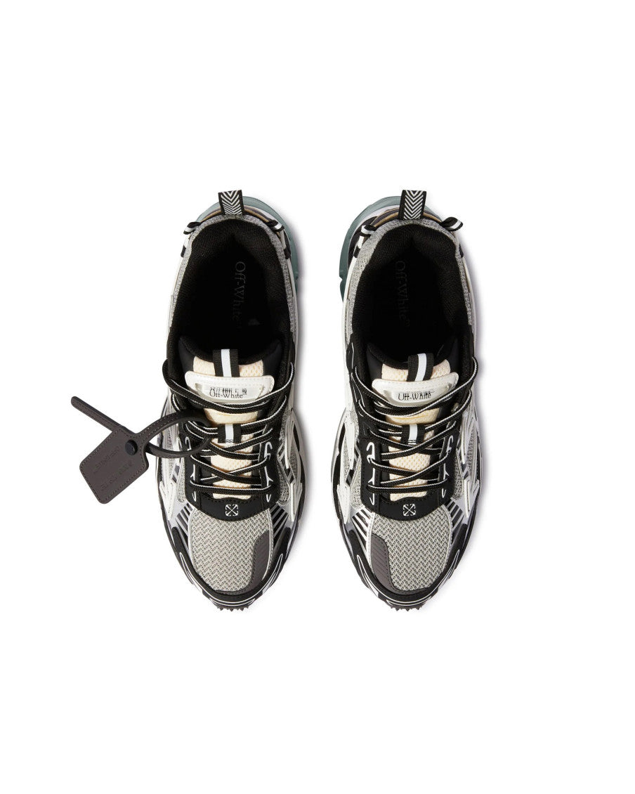 BlackWhite Color Block Sneakers 4
