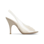 Beige Transparent Amelie Heels 1
