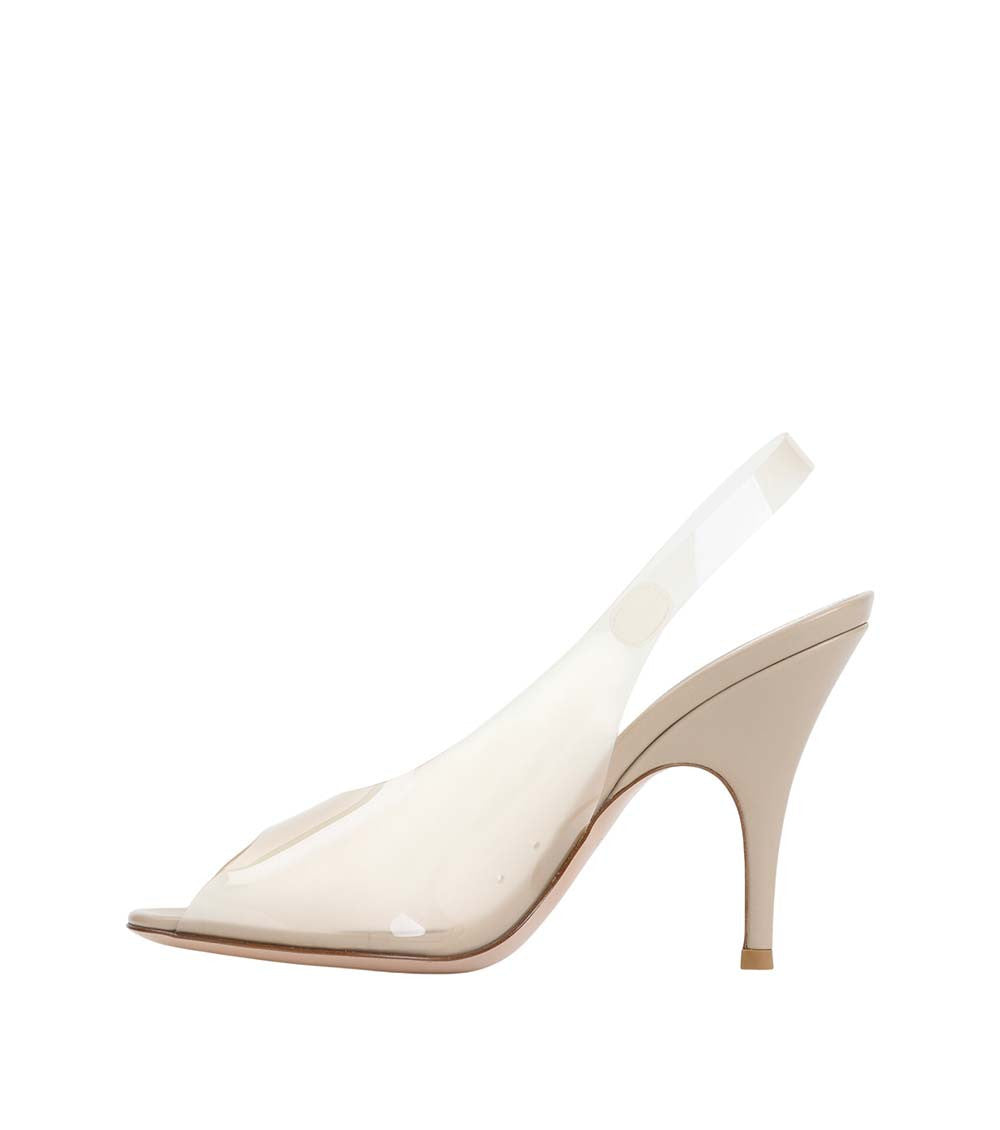 Beige Transparent Amelie Heels 2