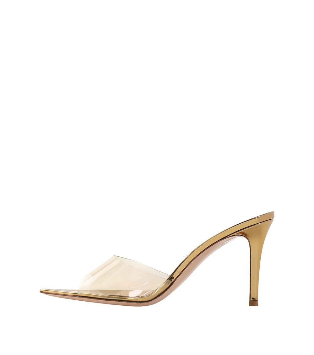 Gold Transparent Elle 85 Heels 2