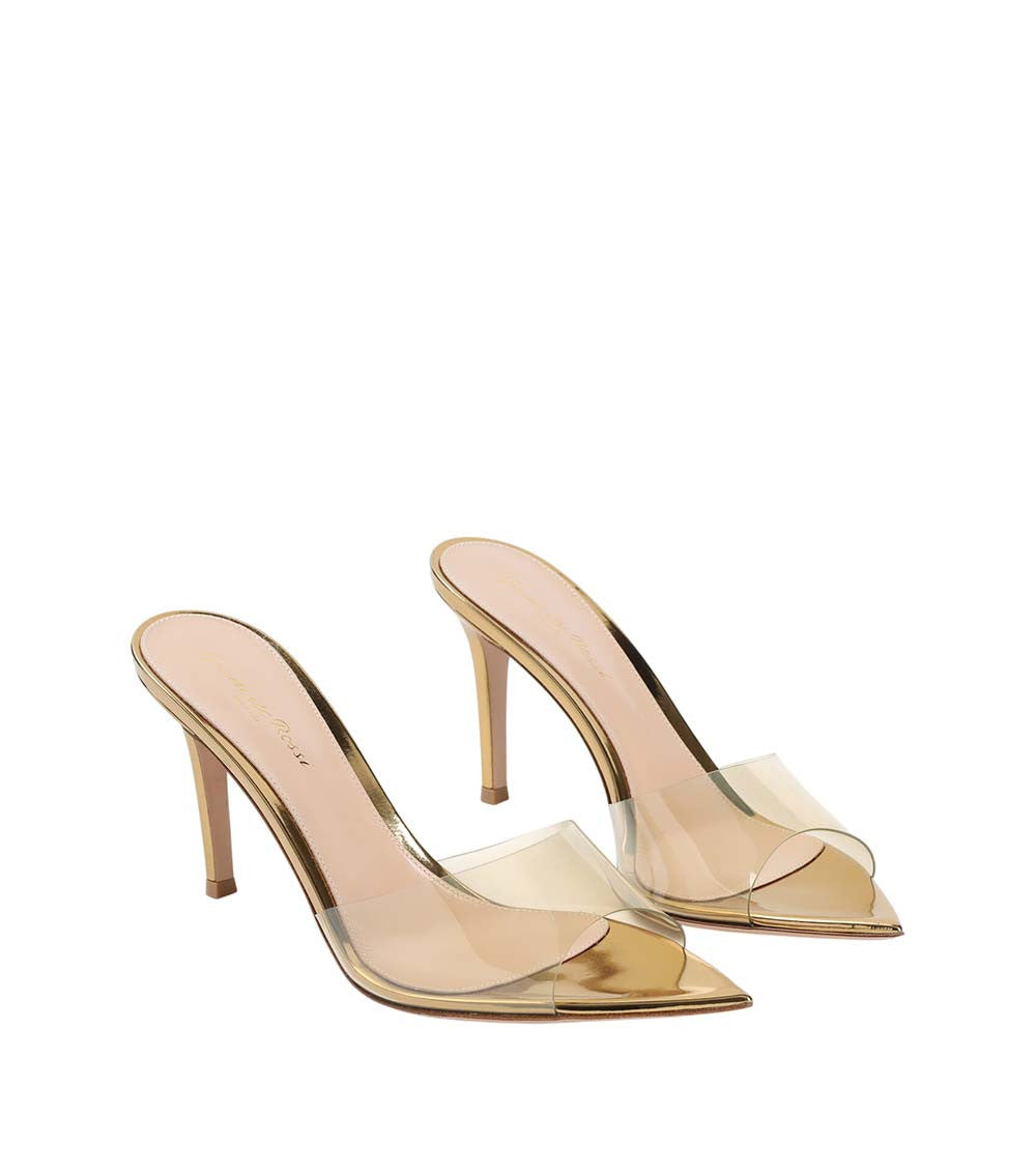Gold Transparent Elle 85 Heels 3