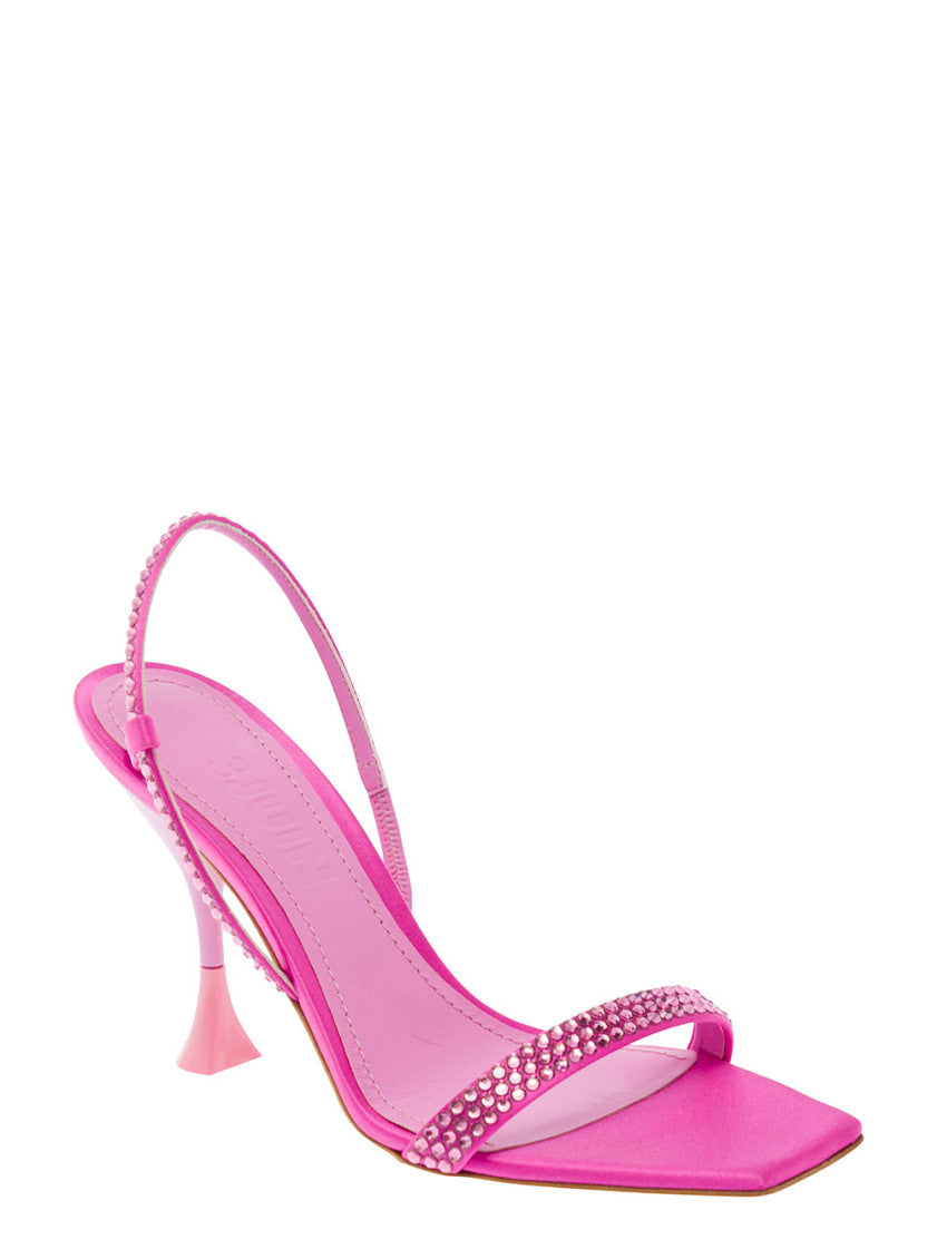 Pink Eloise Rhinestone Heels 2