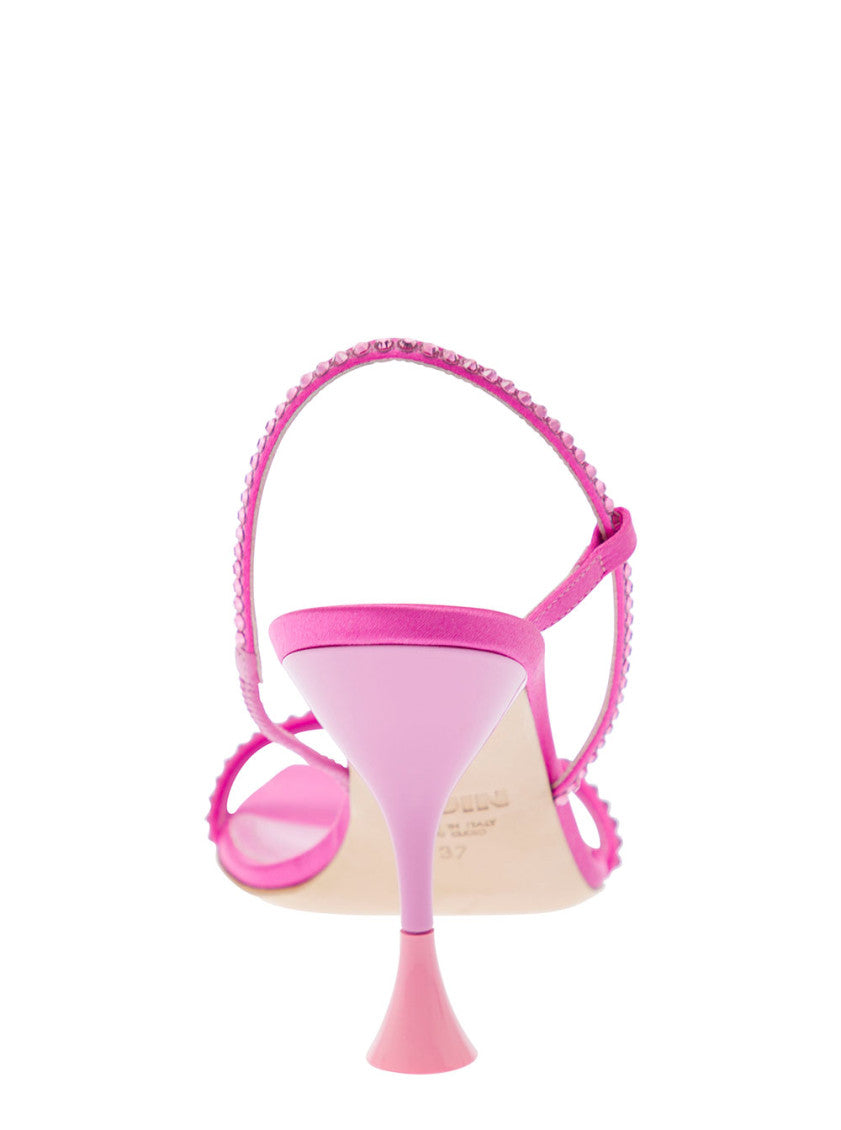 Pink Eloise Rhinestone Heels 4