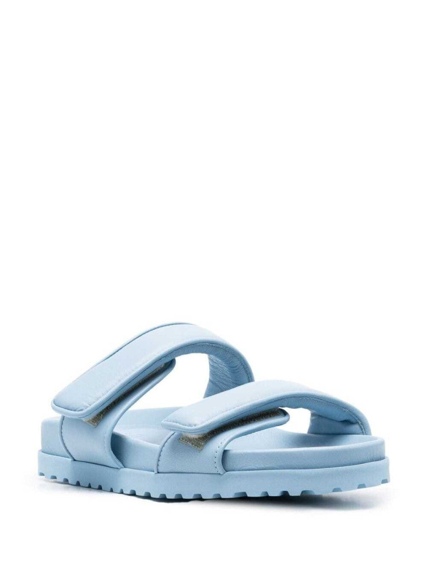 Light Blue Leather Sandals 2