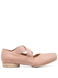 Pink Leather Ballet Flats 1