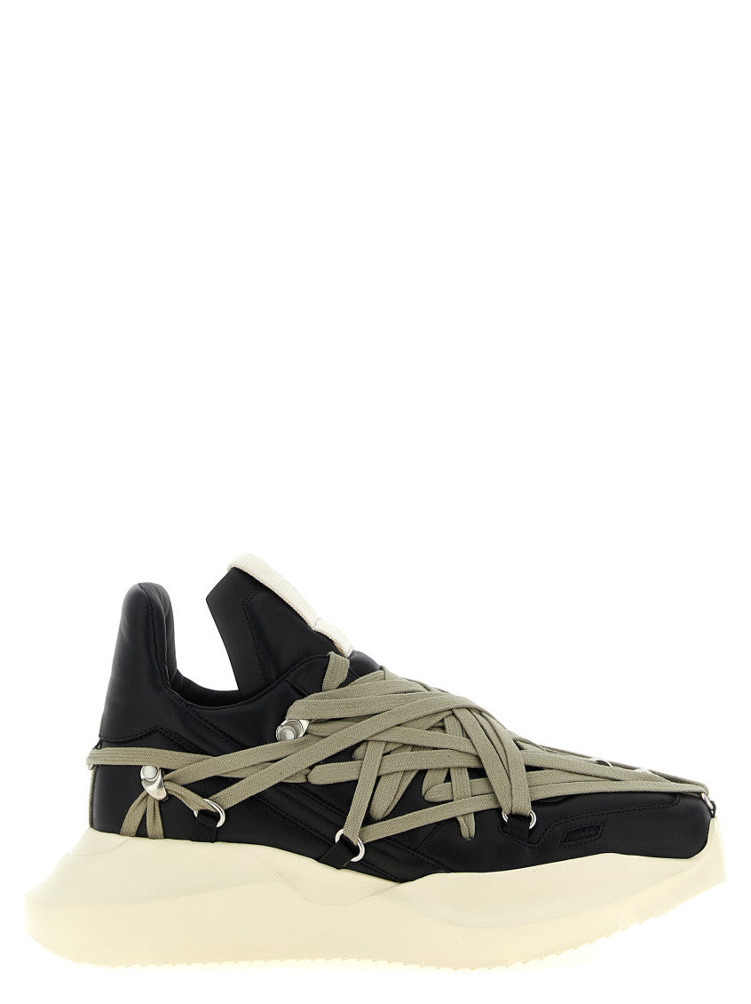 Black Megalace Runner Sneakers 1