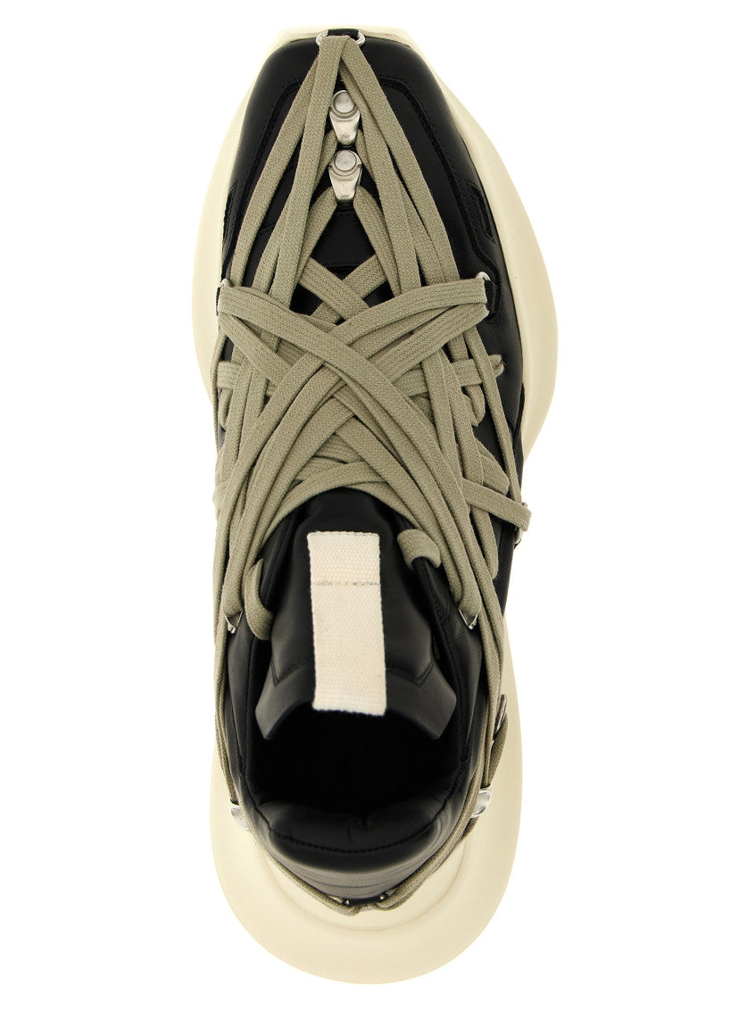 Black Megalace Runner Sneakers 4