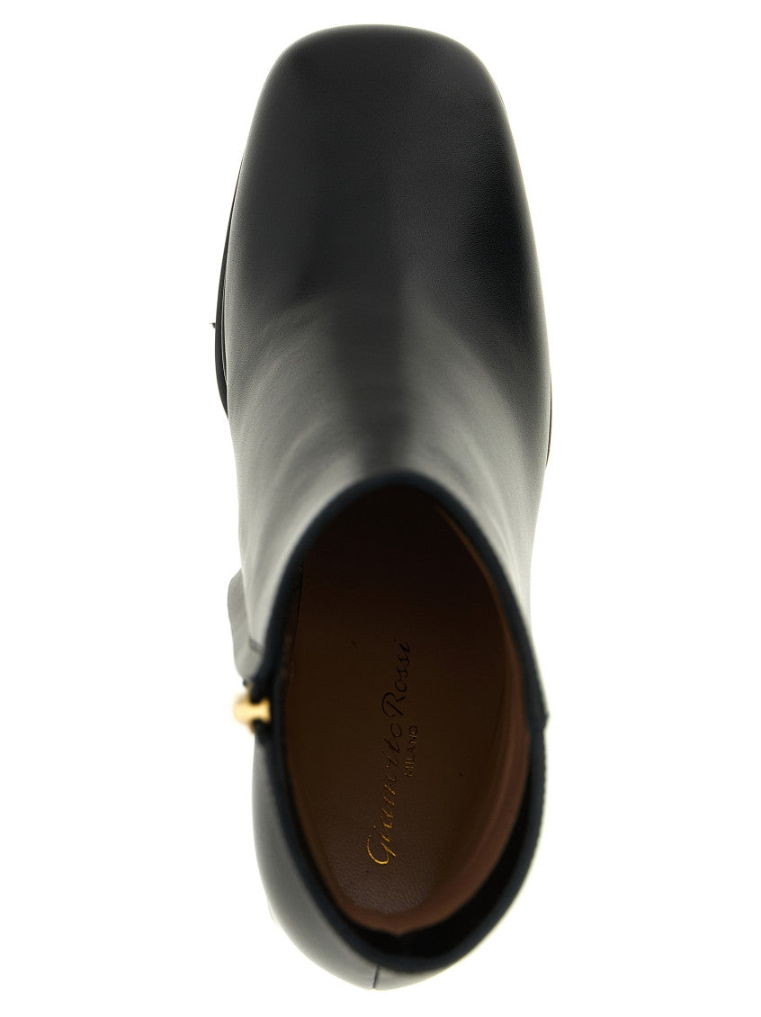 Black Leather Ankle Boots 4