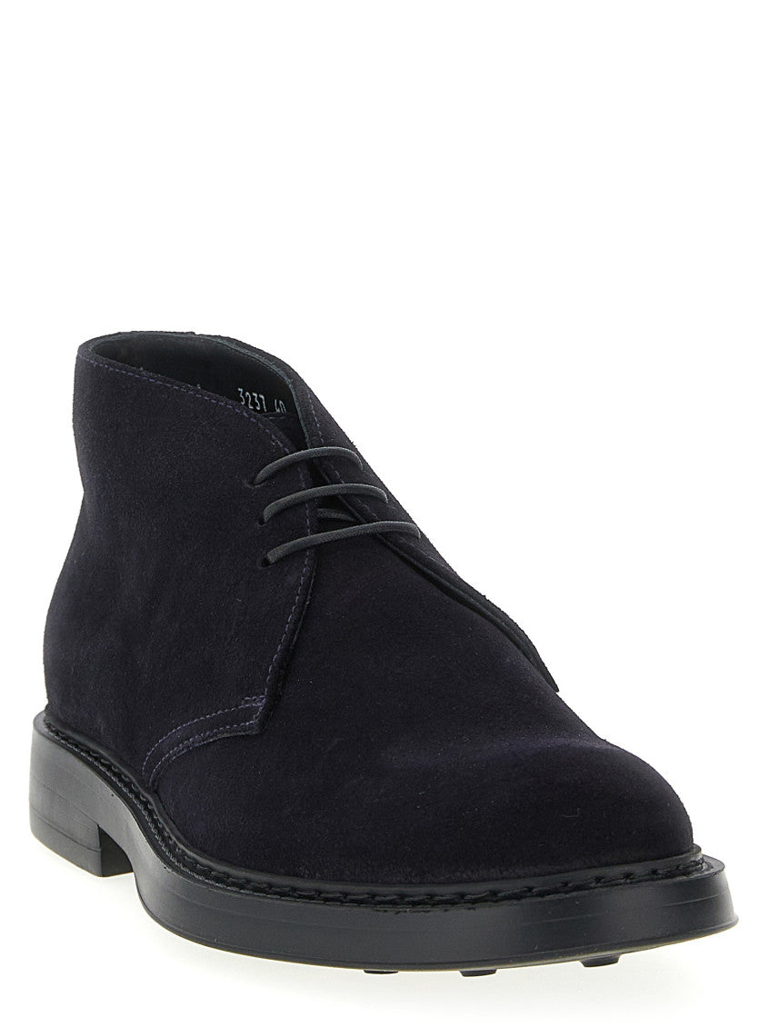 Navy Blue Chukka Ankle Boots 2