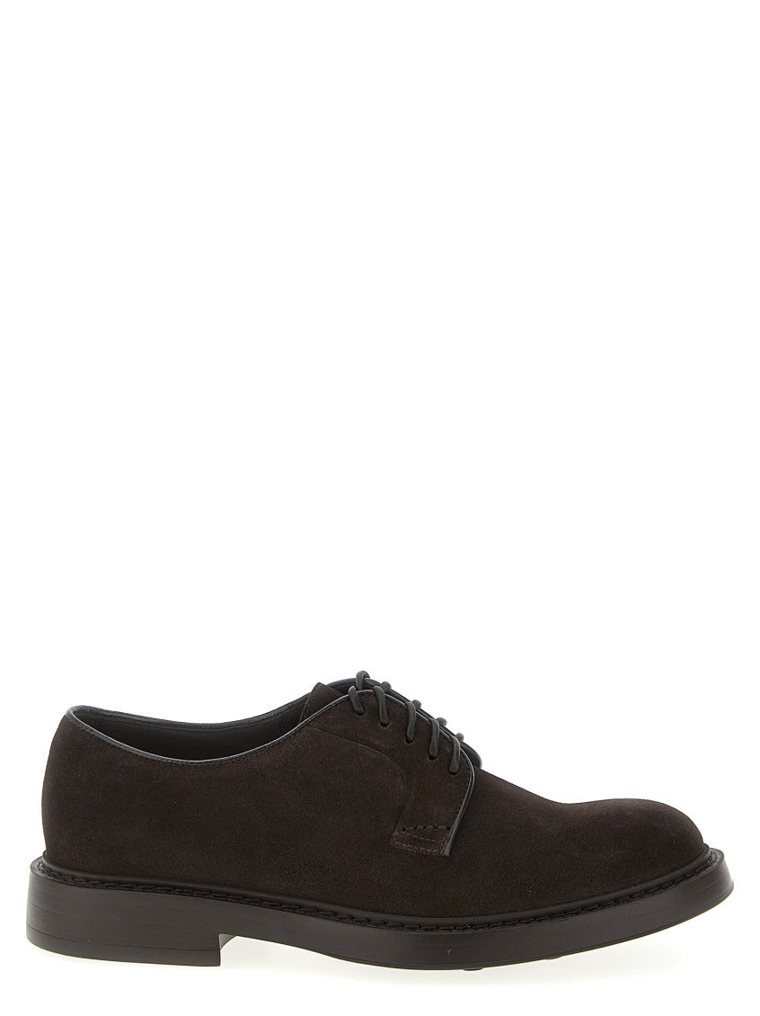 Brown Suede Lace Up Shoes 1