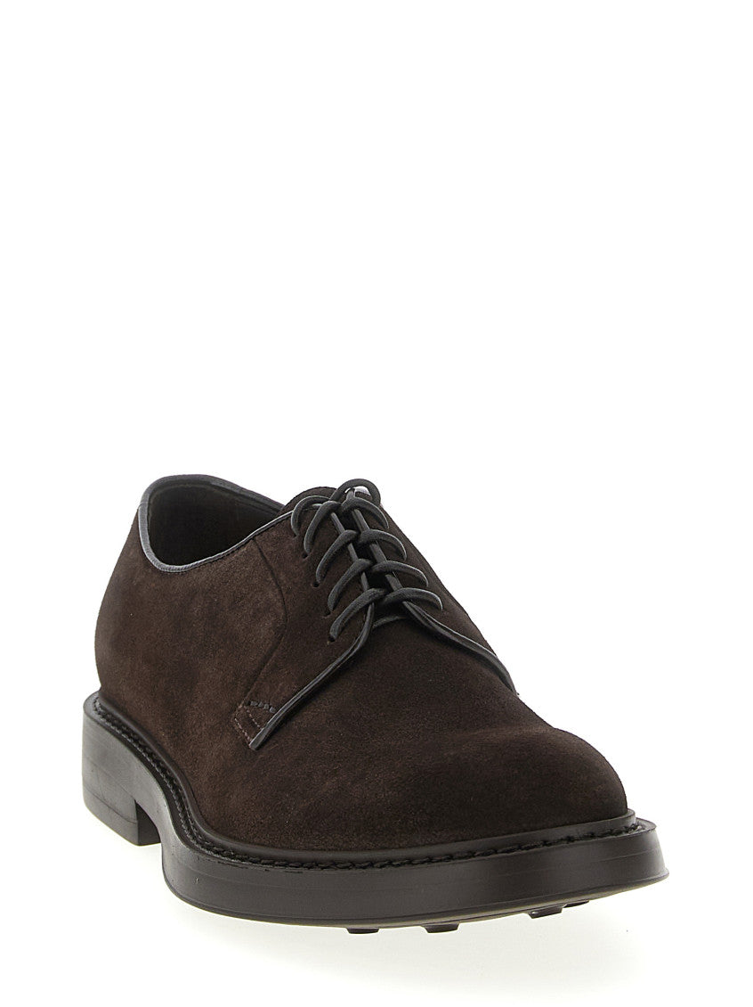 Brown Suede Lace Up Shoes 2