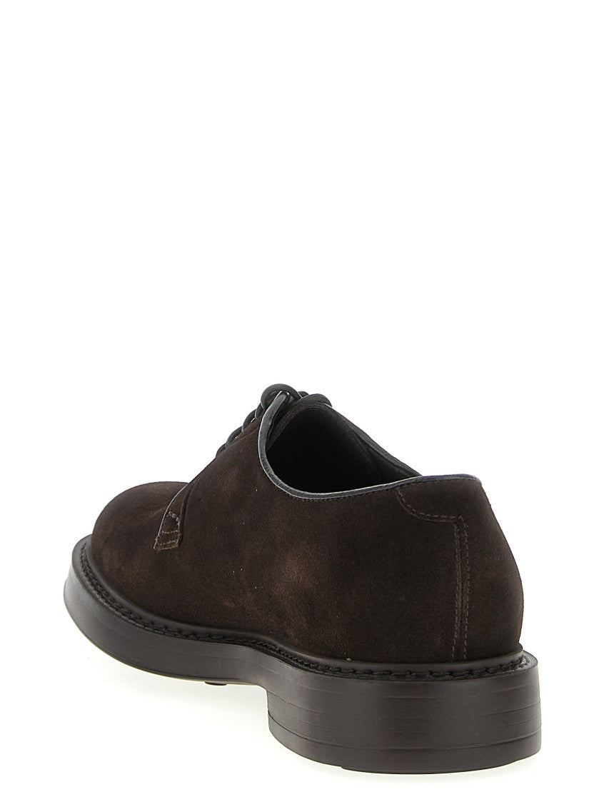 Brown Suede Lace Up Shoes 3
