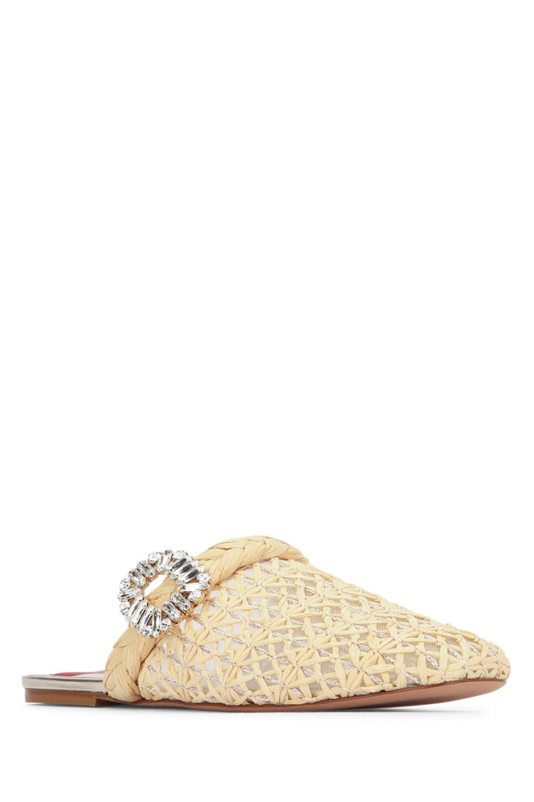 Beige Slip On Mules 2