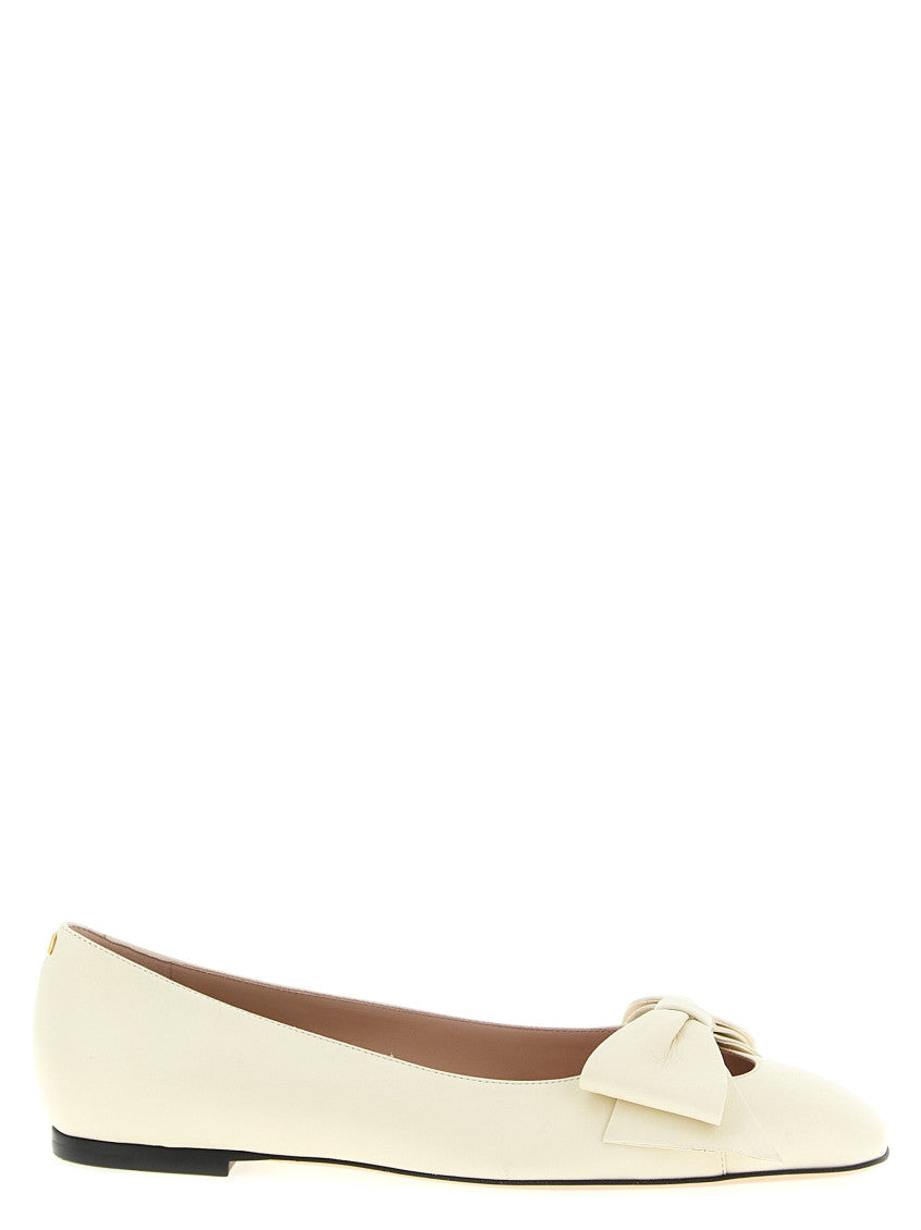 White Leather Ballet Flats 1