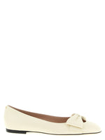 White Leather Ballet Flats 1