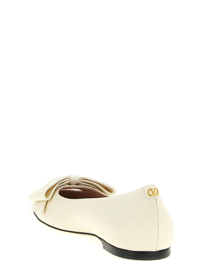 White Leather Ballet Flats 3