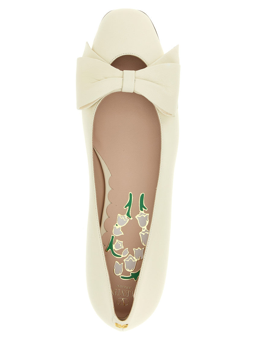 White Leather Ballet Flats 4