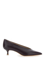 Purple Leather Pumps 1