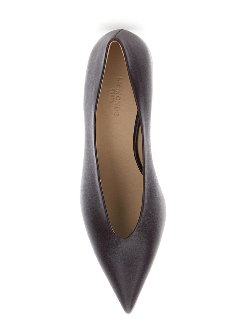 Purple Leather Pumps 4