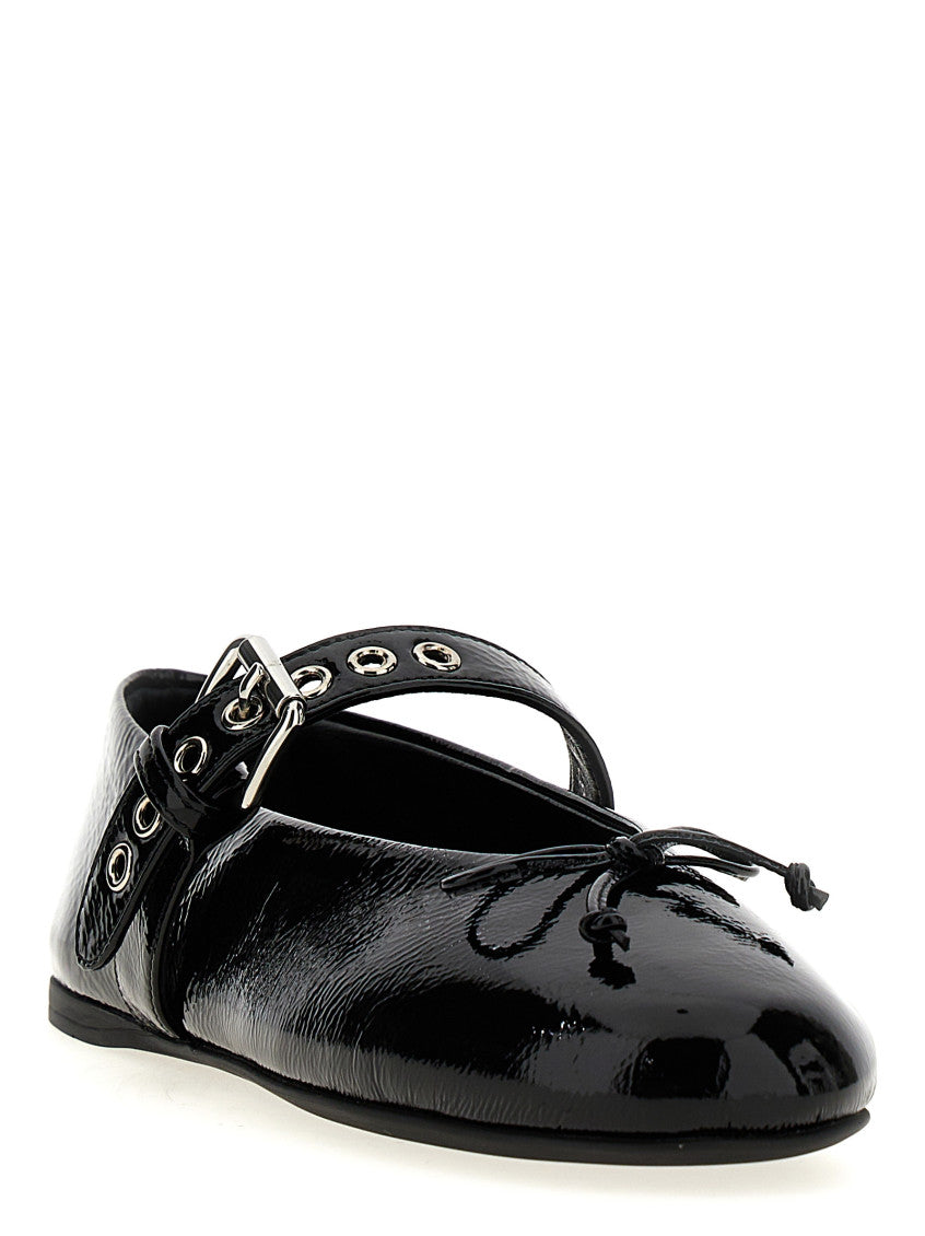 Black Bow Ballet Flats 2