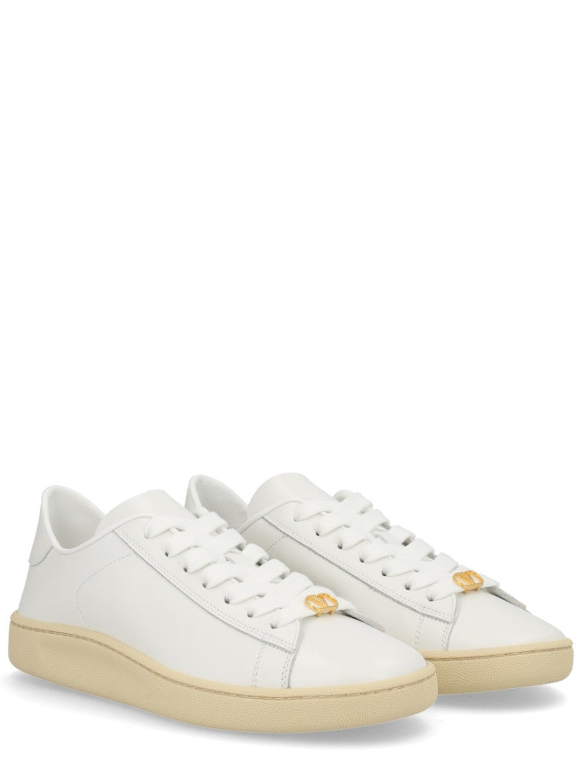White Solid Royco Sneakers 2