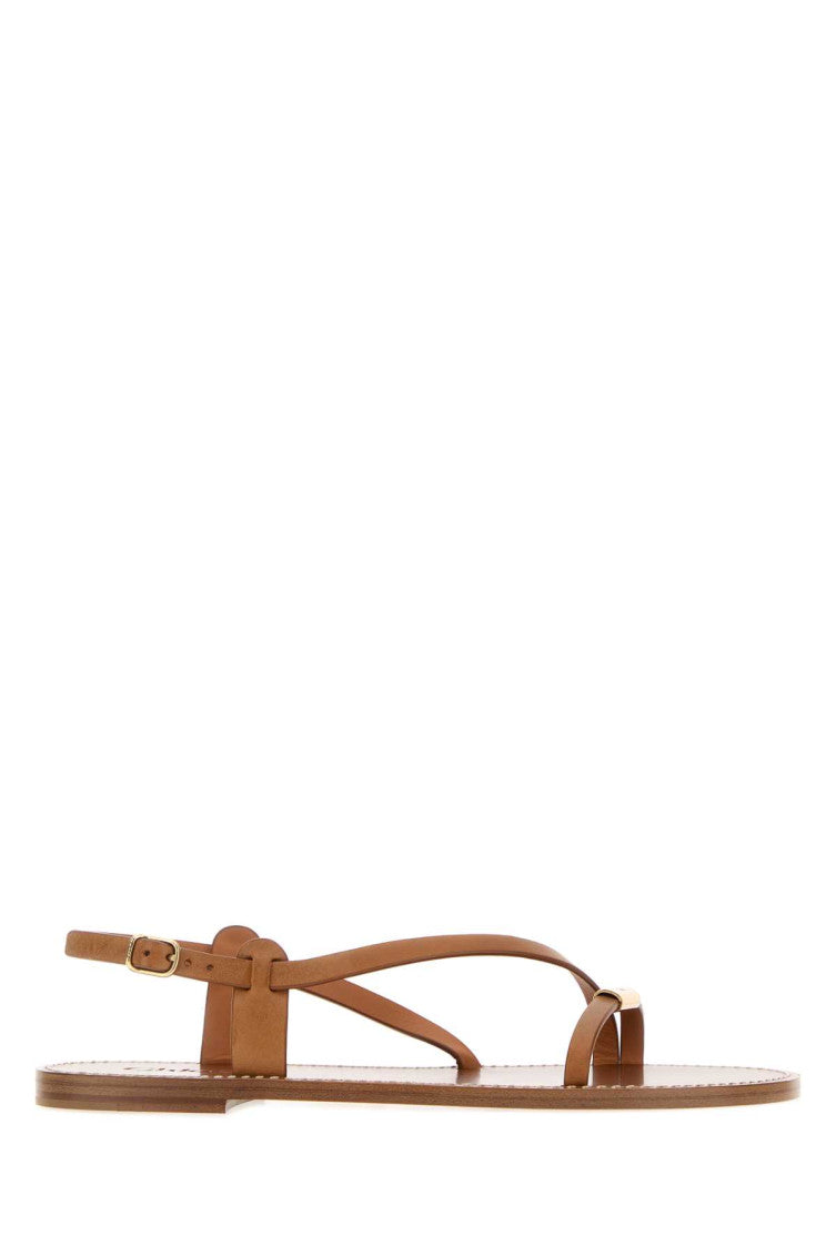Brown Solid Matilda Sandals 1