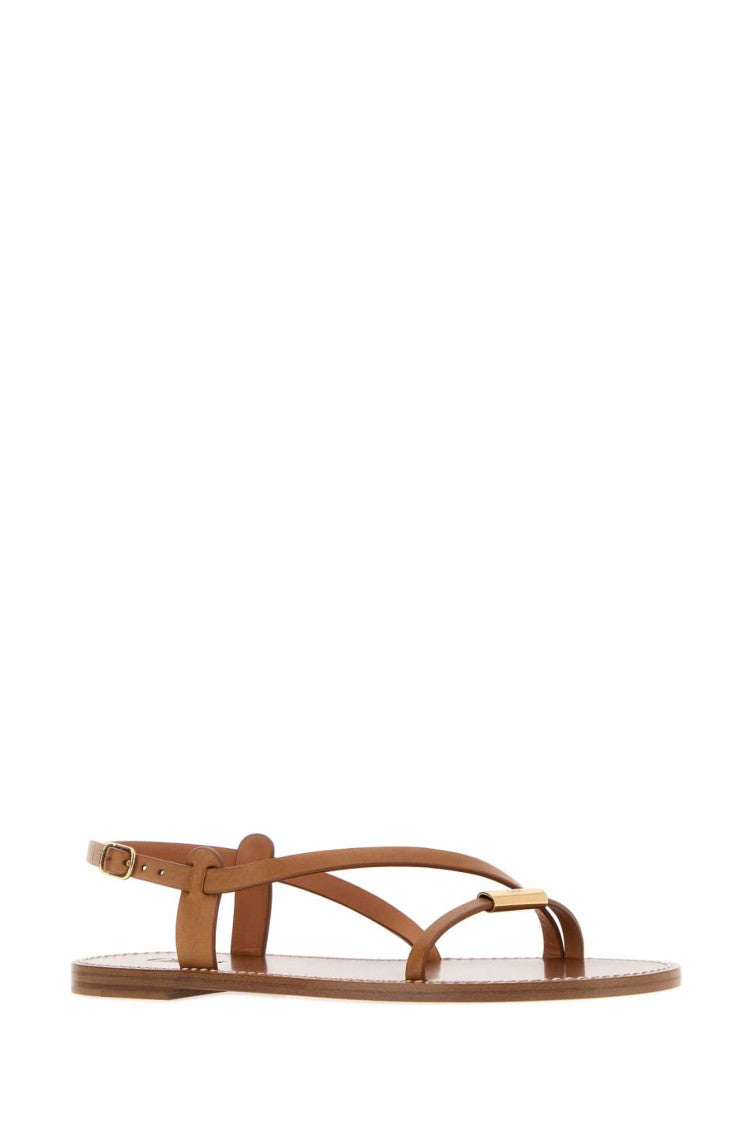 Brown Solid Matilda Sandals 2