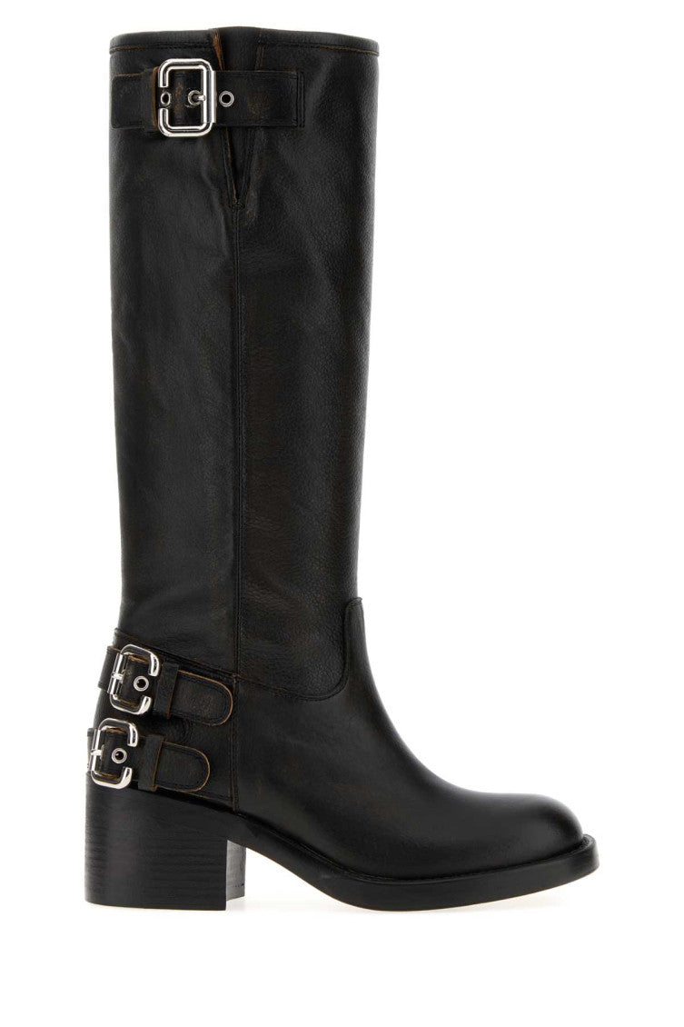 Black Leather Boots 1