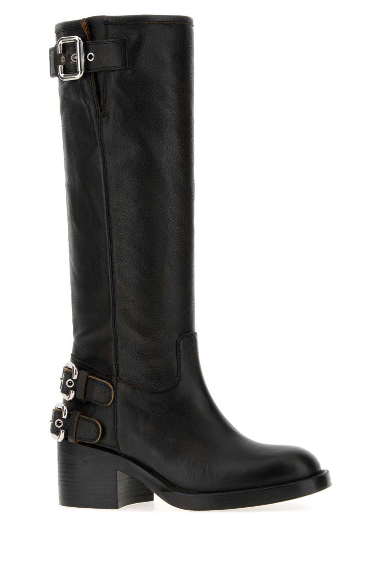 Black Leather Boots 2