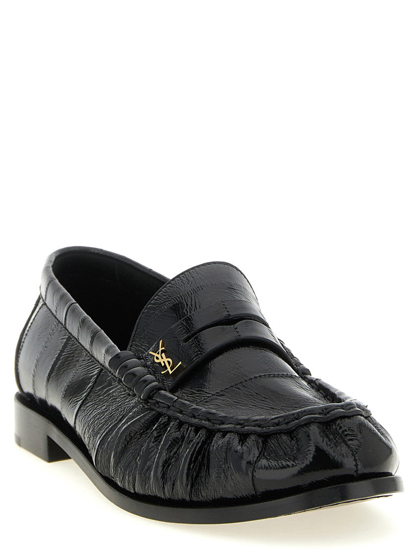 Black Leather loafers 3