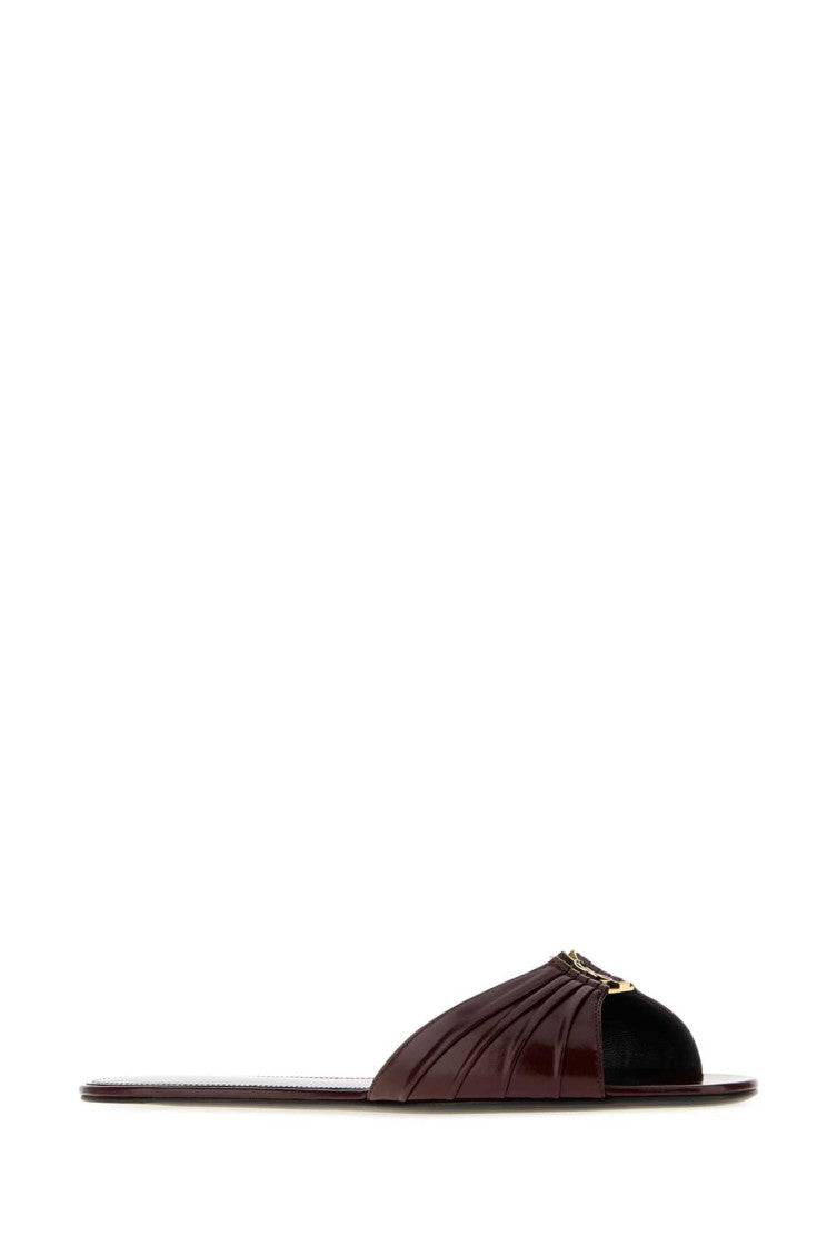 Maroon Slip On Flats 2