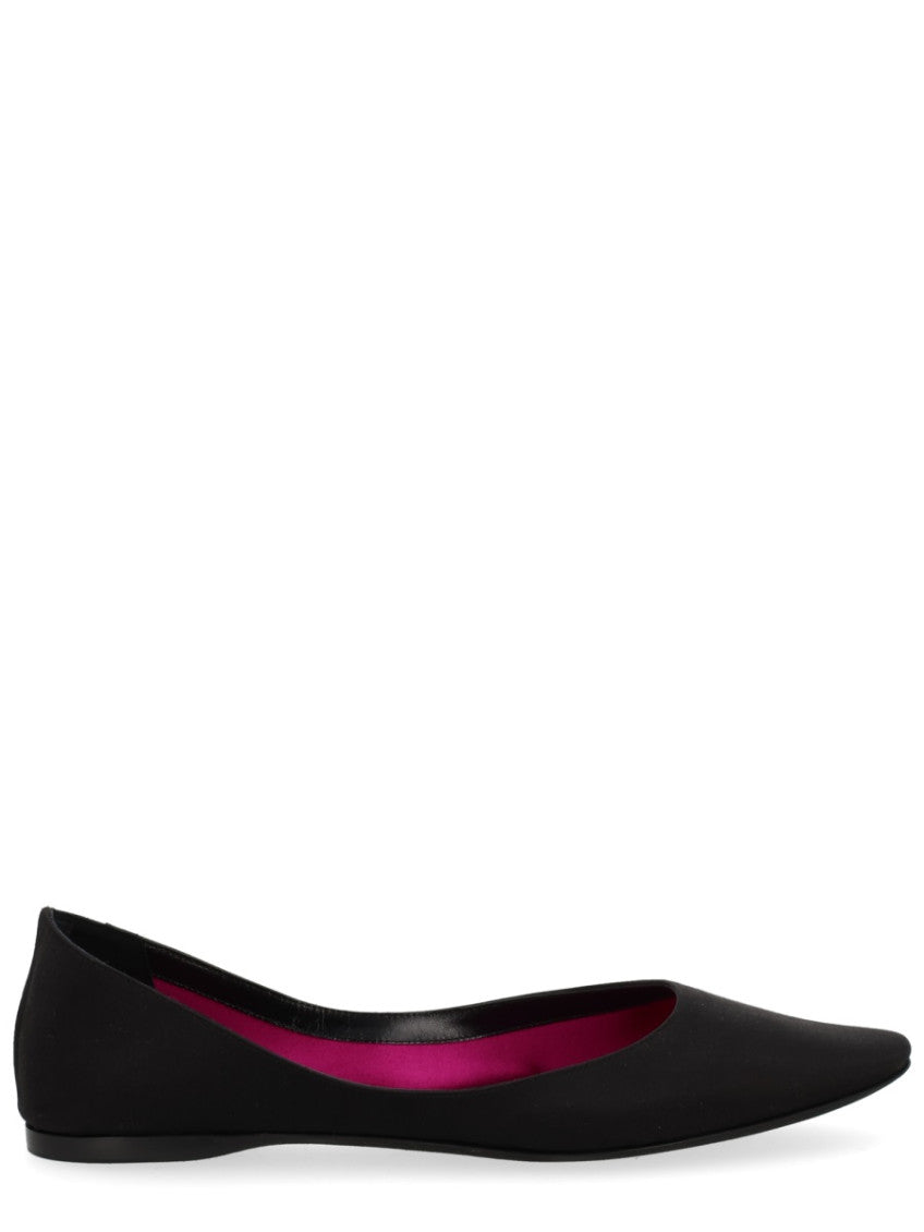 Black Solid Ballet Flats 1