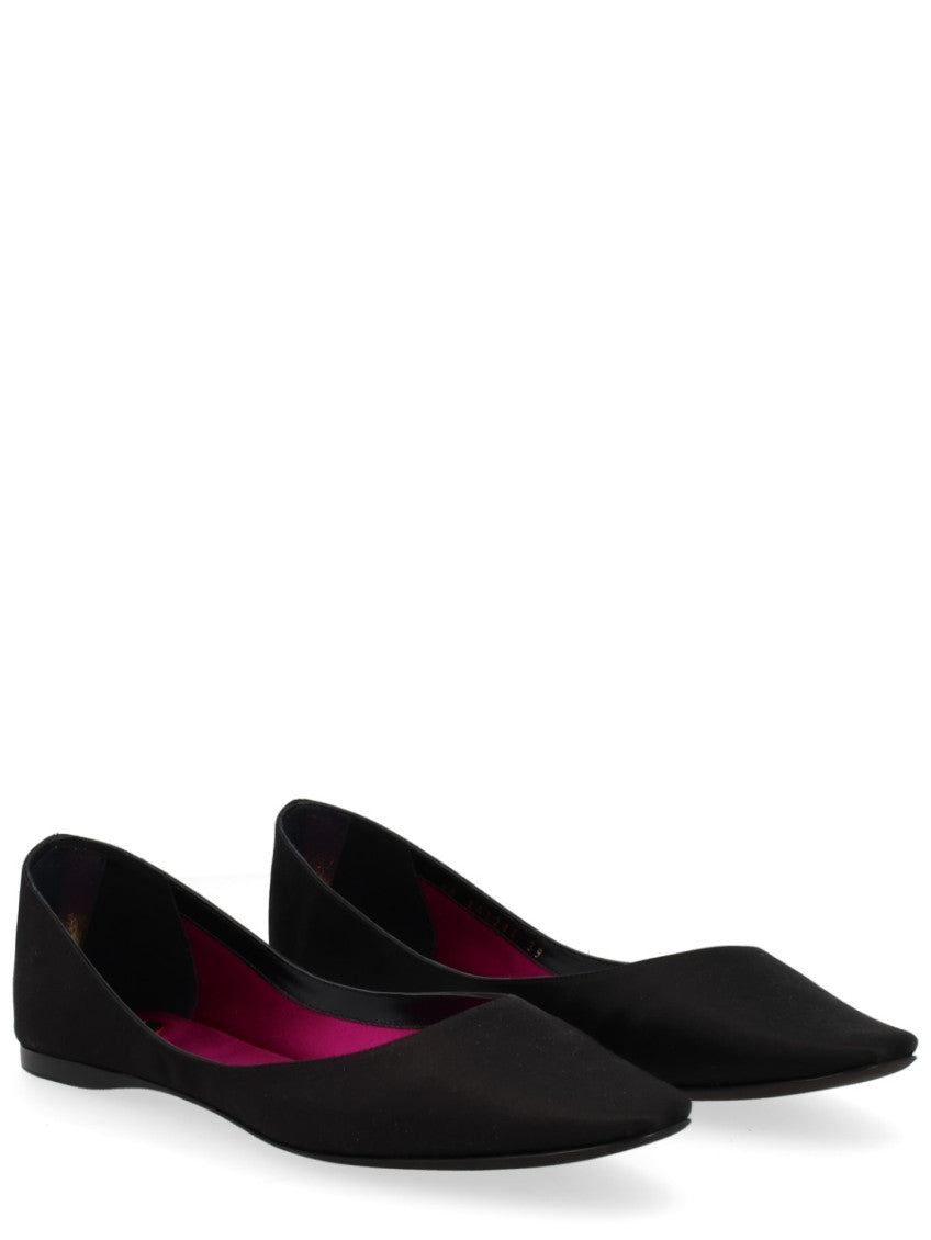 Black Solid Ballet Flats 2