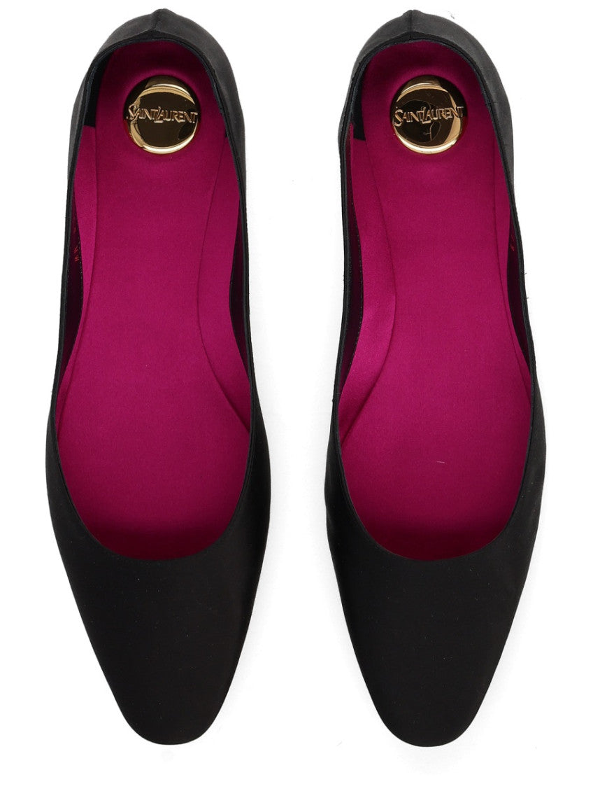 Black Solid Ballet Flats 3